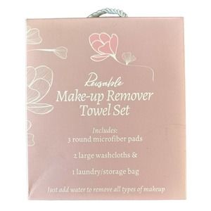 Lily Eden 6 Piece Make up Remover Towel Set - Eco-Friendly Reusable Design